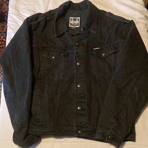 Harley Davidson Black Jean jacket Size XL Nice!